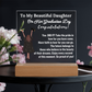 To My Beautiful Daughter| Acrylic Lamp | You Did It!