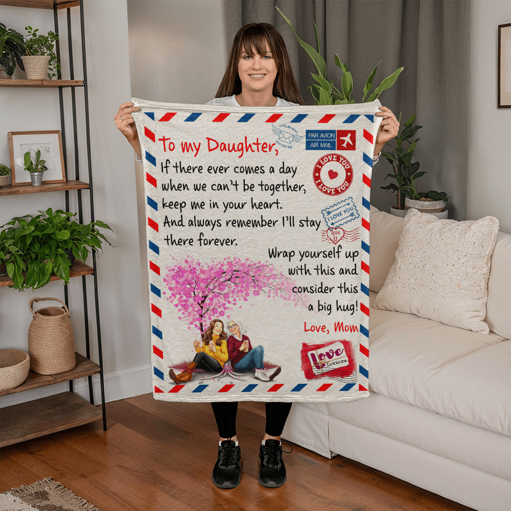 To My Daughter From Mom Postal Blanket| Perfect Reminder Of A Mother's Love