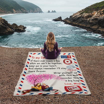 To My Daughter From Mom Postal Blanket| Perfect Reminder Of A Mother's Love