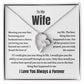 Wife Forever Love Necklace | Meeting  You Was Fate |  Perfect Gift For Her!