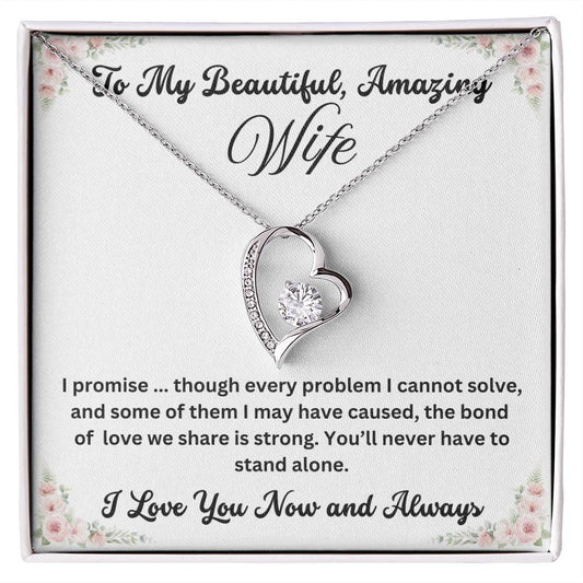 To My Beautiful Wife  Forever Love Necklace | Say You Love  Her In This  Special Way