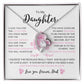 To My Daughter From Dad |  Love knot Necklace | Perfect Daughter Gift