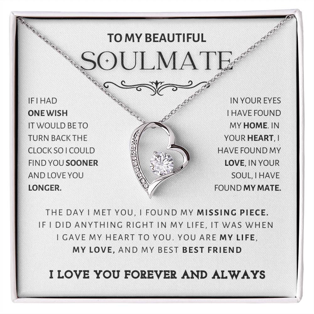 Gift for Soulmate "In Your Eyes I Have Found My Home" Necklace