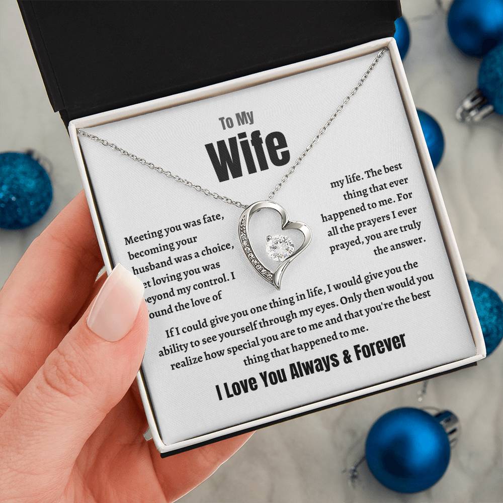 Wife Forever Love Necklace | Meeting  You Was Fate |  Perfect Gift For Her!