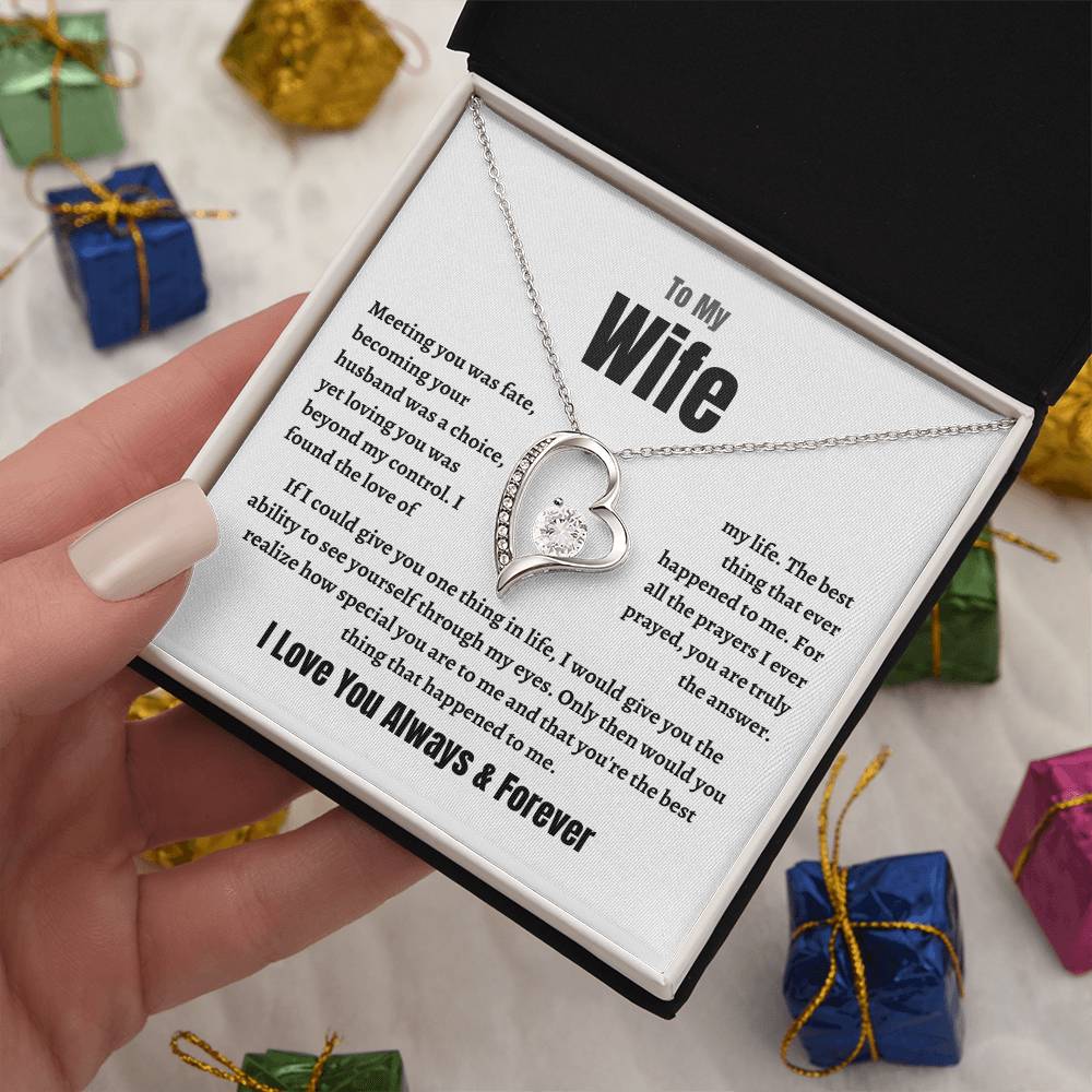 Wife Forever Love Necklace | Meeting  You Was Fate |  Perfect Gift For Her!