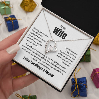 Wife Forever Love Necklace | Meeting  You Was Fate |  Perfect Gift For Her!