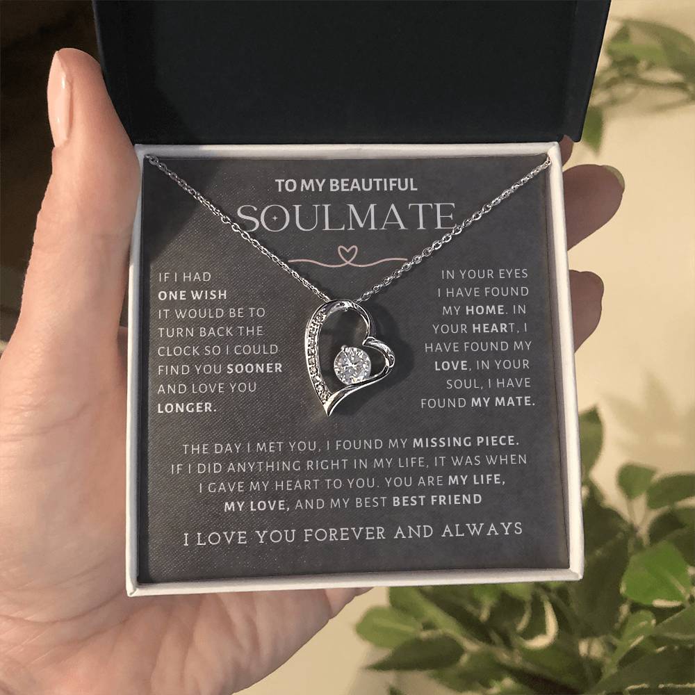 Gift for Soulmate "In Your Eyes I Have Found My Home" Necklace