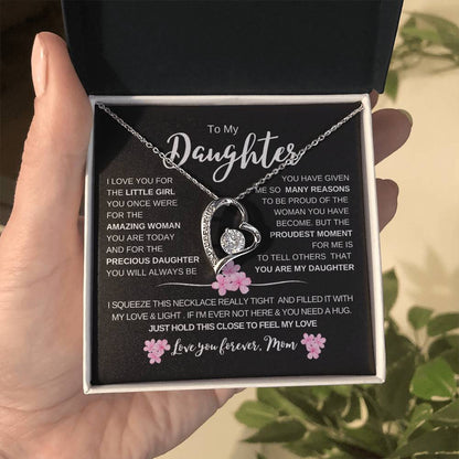 To My Daughter From Dad |  Forever Love  Necklace | Perfect Daughter Gift