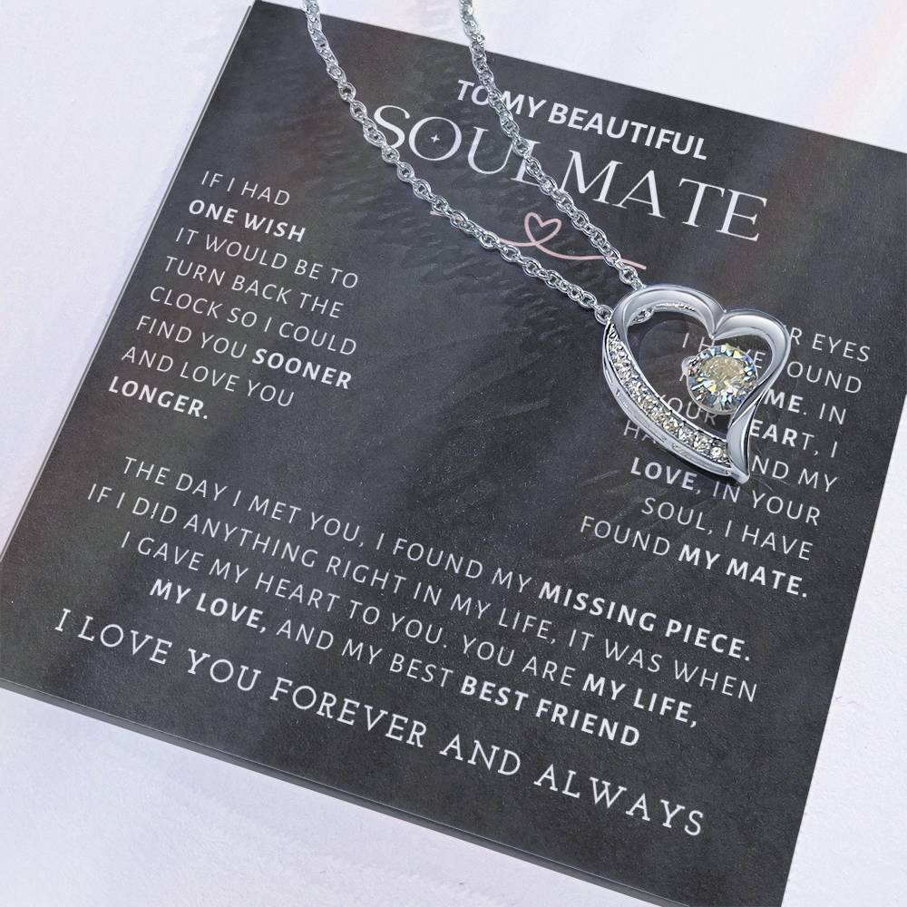 Gift for Soulmate "In Your Eyes I Have Found My Home" Necklace