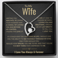 To My Wife Forever Love Necklace | Perfect Wife Gift | Meeting You Was Fate