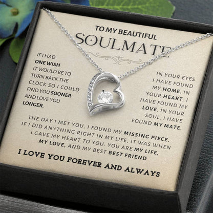Gift for Soulmate "In Your Eyes I Have Found My Home" Necklace
