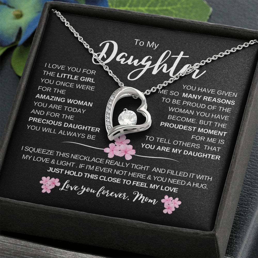 To My Daughter From Dad |  Forever Love  Necklace | Perfect Daughter Gift