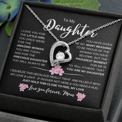 To My Daughter From Dad |  Forever Love  Necklace | Perfect Daughter Gift