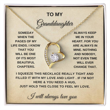 To My Granddaughter  | Forever Love Necklace