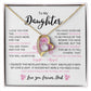 To My Daughter From Dad |  Love knot Necklace | Perfect Daughter Gift