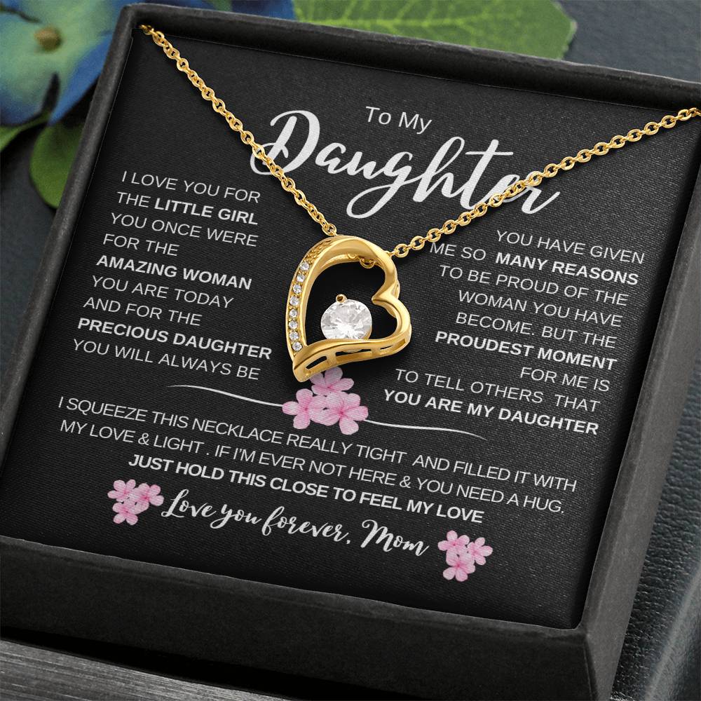 To My Daughter From Dad |  Forever Love  Necklace | Perfect Daughter Gift