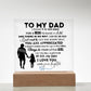 To My Dad From Your Daughter | You Are Appreciated | Christmas and Thanksgiving Gift