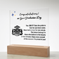 Congratulations  on Your Graduation | Graduation Gift | Acrylic Lamp