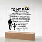 To My Dad From Your Daughter | You Are Appreciated | Christmas and Thanksgiving Gift