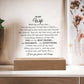 To My Wife  |  Acrylic Plaque  |  Meeting You Was Fate