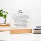 To My Wife  |  Acrylic Plaque  |  Meeting You Was Fate