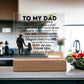 To My Dad From Your Daughter | You Are Appreciated | Christmas and Thanksgiving Gift