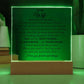 To My Wife  |  Acrylic Plaque  |  Meeting You Was Fate