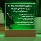 To My Daughter From Dad | Congratulations on Your Graduation | Graduation Gift | Acrylic Lamp