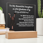 To My Daughter From Dad | Congratulations on Your Graduation | Graduation Gift | Acrylic Lamp