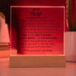 To My Wife  |  Acrylic Plaque  |  Meeting You Was Fate