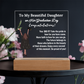 To My Daughter From Dad | Congratulations on Your Graduation | Graduation Gift | Acrylic Lamp