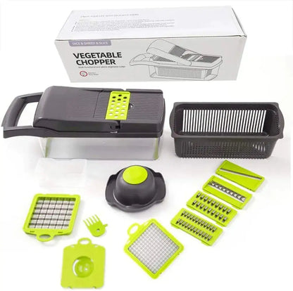 12 in 1 Vegetable Cutter Chopper With Basket