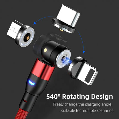 540 Degrees Fast Charging Magnetic Cable Charger