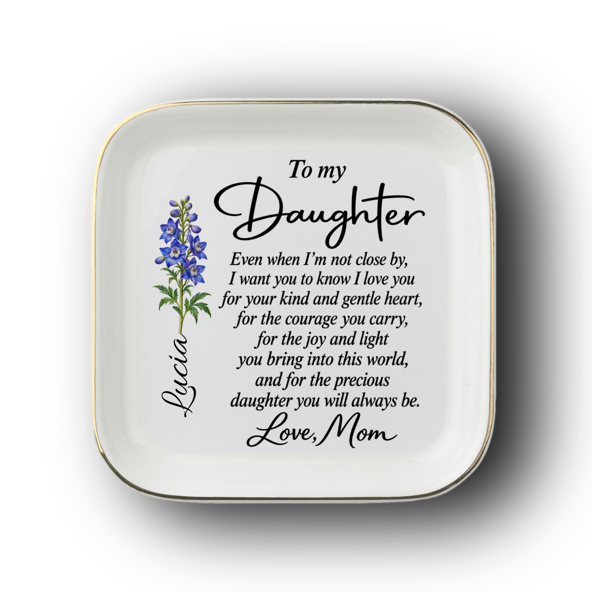 Personalized Jewelry Dish | My Baby Girl From Mom
