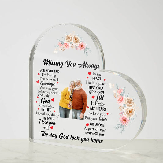 Acrylic Heart Plaque
