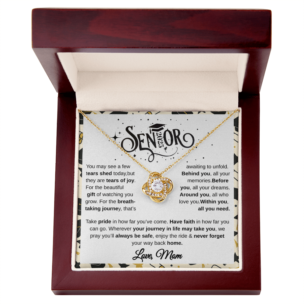 Senior 2025 | Take Pride In How Far You've  Come | Love Knot Necklace
