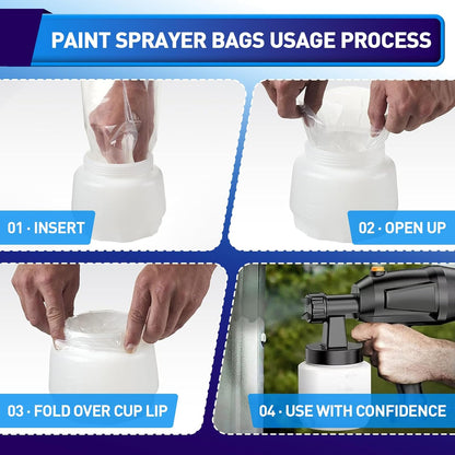 Quick Clean Paint Sprayer Liners