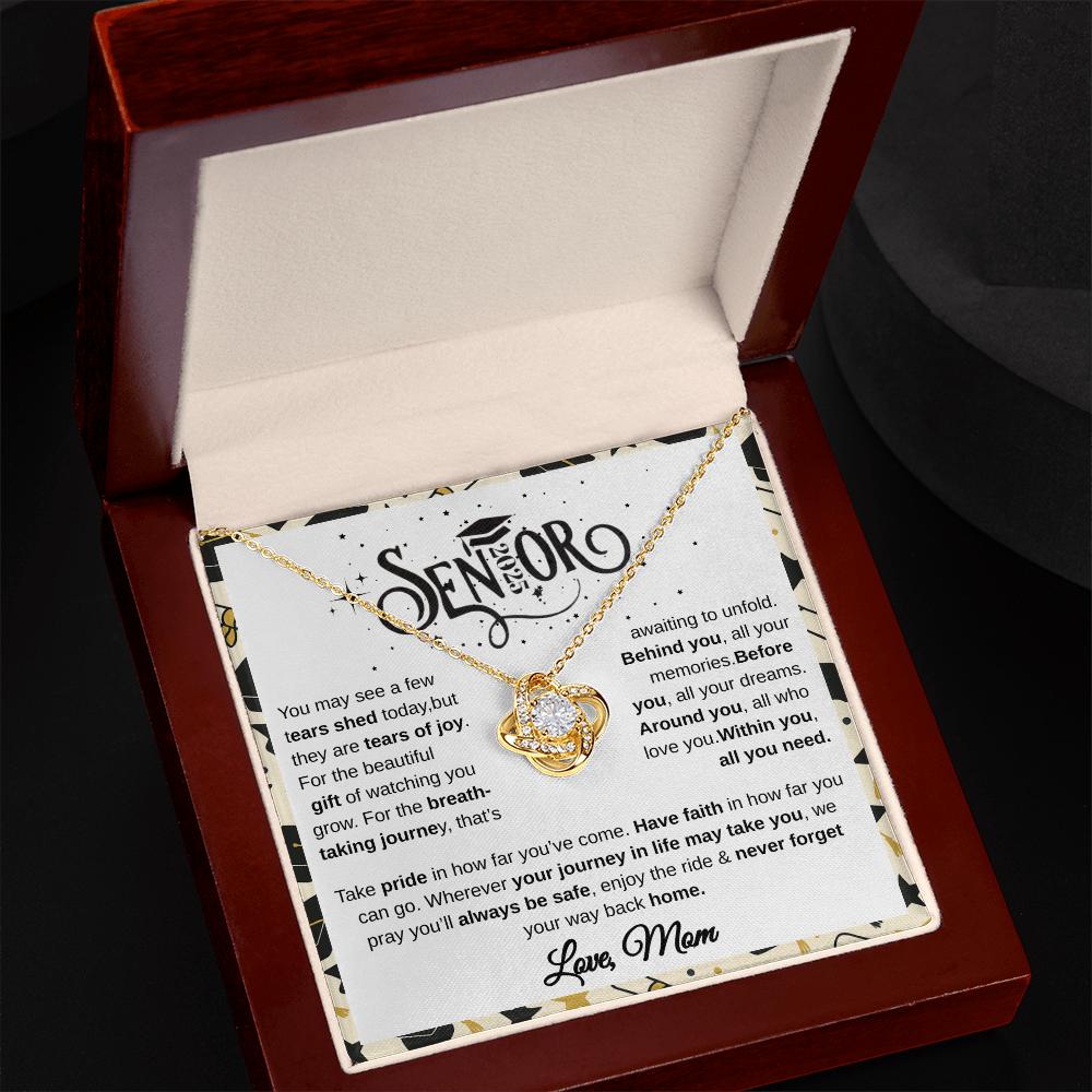 Senior 2025 | Take Pride In How Far You've  Come | Love Knot Necklace