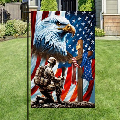 Patriotic Eagle Memorial Flag