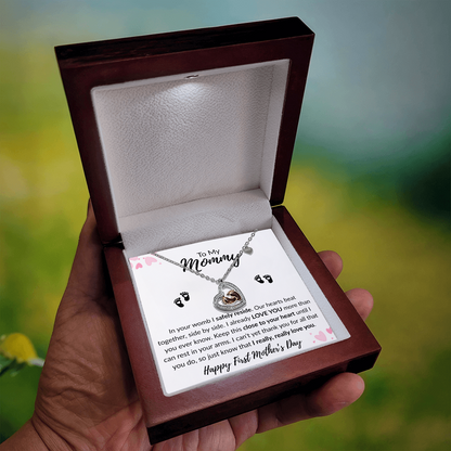 To My Mommy |Heartfelt Baby Feet Necklace| I Really Love You!