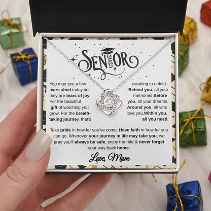 Senior 2025 | Take Pride In How Far You've  Come | Love Knot Necklace