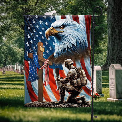 Patriotic Eagle Memorial Flag