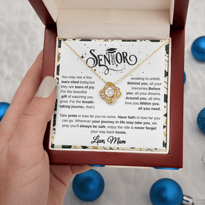 Senior 2025 | Take Pride In How Far You've  Come | Love Knot Necklace