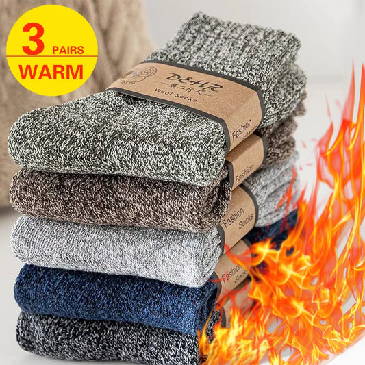 FrostGuard™ Ultra-Warm Winter Socks (3-Pair Thermal Set)