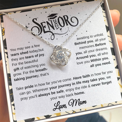 Senior 2025 | Take Pride In How Far You've  Come | Love Knot Necklace