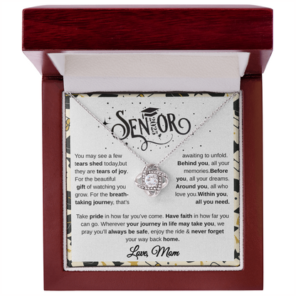 Senior 2025 | Take Pride In How Far You've  Come | Love Knot Necklace
