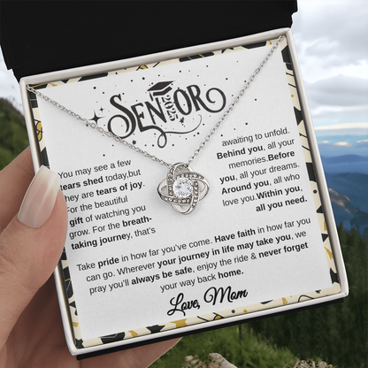 Senior 2025 | Take Pride In How Far You've  Come | Love Knot Necklace