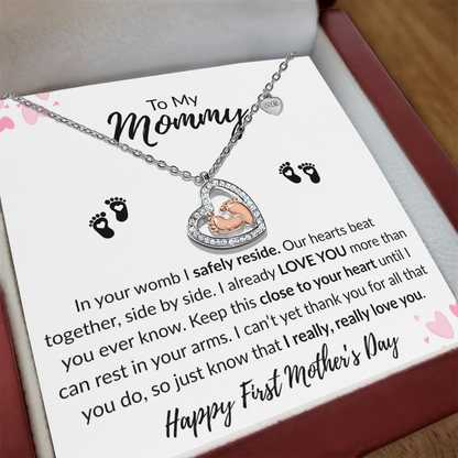 To My Mommy |Heartfelt Baby Feet Necklace| I Really Love You!
