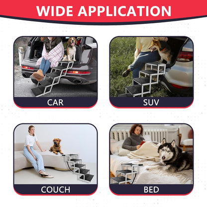 Foldable Dog Stairs for Cars