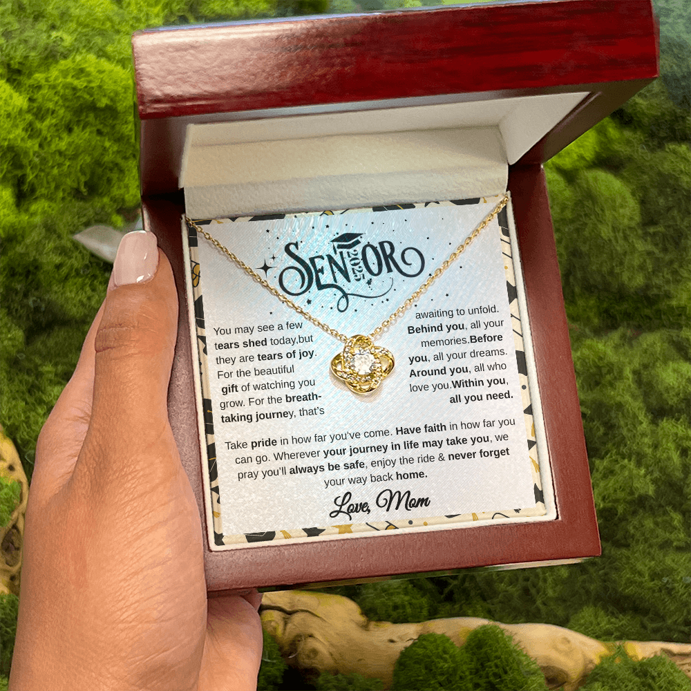 Senior 2025 | Take Pride In How Far You've  Come | Love Knot Necklace
